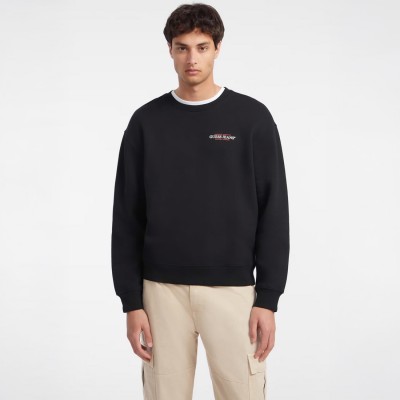 BLUZA MĘSKA GUESS BEZ KAPTURA CZARNA