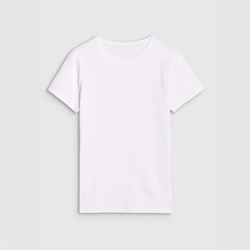 BIAŁY T-shirt damski slim – wygodny i stylowy na co dzień