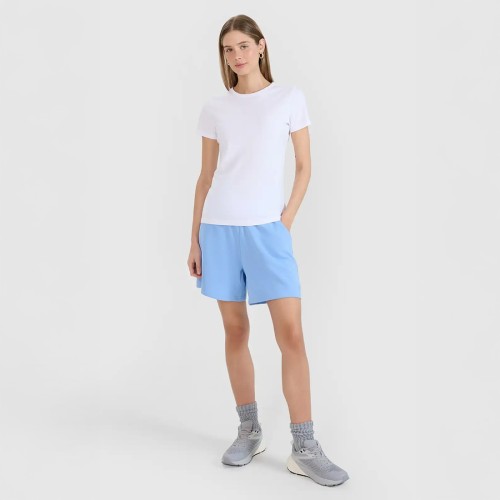 BIAŁY T-shirt damski slim – wygodny i stylowy na co dzień