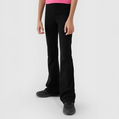 Dziewczęce legginsy 4F z wysokim stanem i rozszerzanymi nogawkami – wygodne i stylowe