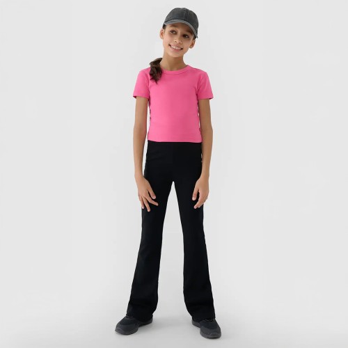 Dziewczęce legginsy 4F z wysokim stanem i rozszerzanymi nogawkami – wygodne i stylowe