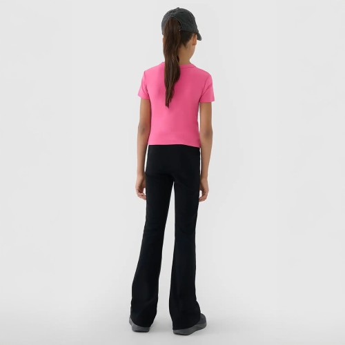 Dziewczęce legginsy 4F z wysokim stanem i rozszerzanymi nogawkami – wygodne i stylowe