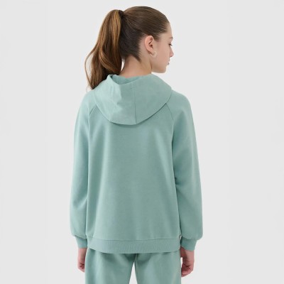 Bluza dresowa dziewczęca 4F – nierozpinana z kapturem | GigantSport.pl