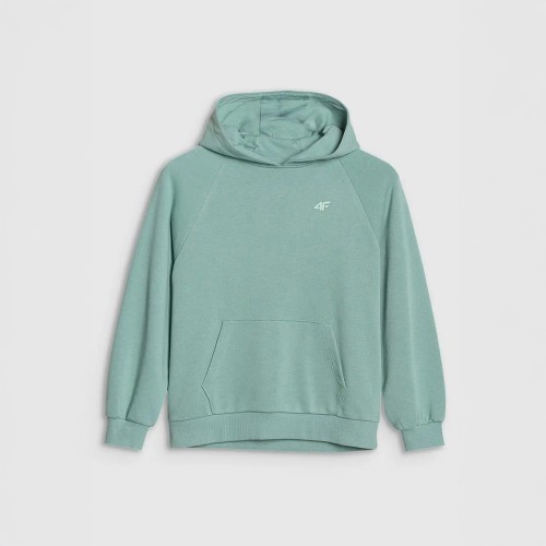 Bluza dresowa dziewczęca 4F – nierozpinana z kapturem | GigantSport.pl