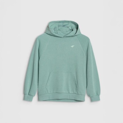 Bluza dresowa dziewczęca 4F – nierozpinana z kapturem | GigantSport.pl