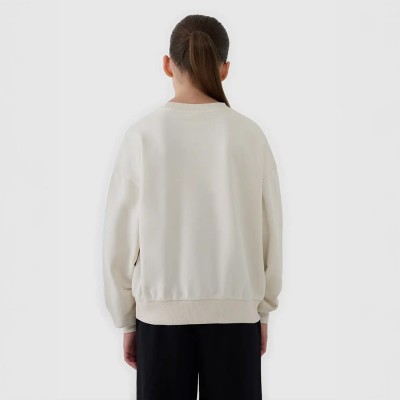 Bluza dziewczęca 4F – bez kaptura, regularny krój, komfortowa, idealna na chłodne dni