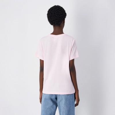 Damska koszulka Champion Slim Fit – lekka, bawełniana koszulka z haftowanym logo.