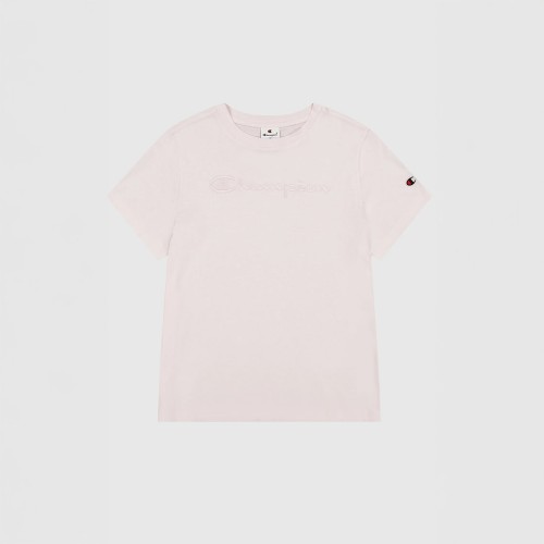 Damska koszulka Champion Slim Fit – lekka, bawełniana koszulka z haftowanym logo.