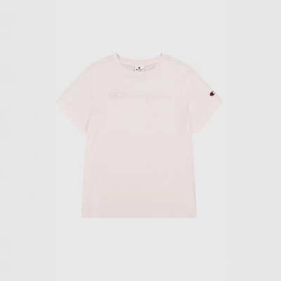 Damska koszulka Champion Slim Fit – lekka, bawełniana koszulka z haftowanym logo.