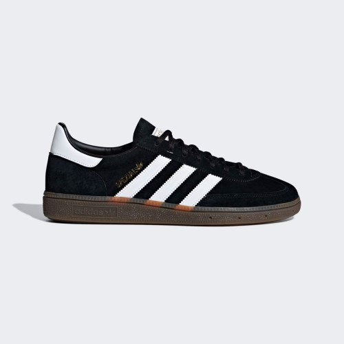 Buty adidas Handball Spezial DB3021 – czarne zamszowe sneakersy z gumową podeszwą.