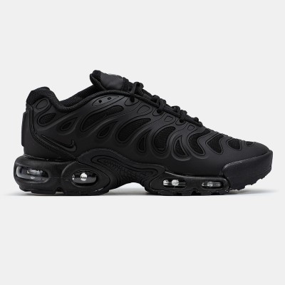 zarne męskie sneakersy Nike Air Max Plus Drift HF0785-001 z poduszką Air i falistymi detalami TPU.