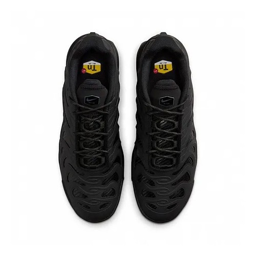 zarne męskie sneakersy Nike Air Max Plus Drift HF0785-001 z poduszką Air i falistymi detalami TPU.