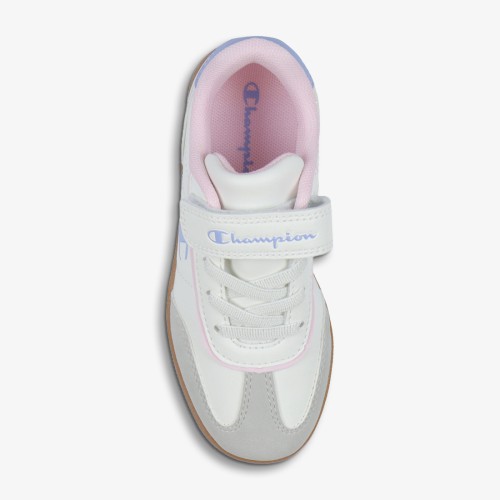 Buty dziewczęce Champion Prestige Mix G PS S32956-WW004 – czarne sneakersy z rzepem i sznurowadłami.