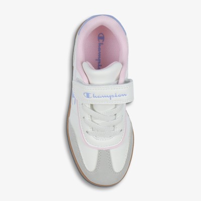 Buty dziewczęce Champion Prestige Mix G PS S32956-WW004 – czarne sneakersy z rzepem i sznurowadłami.