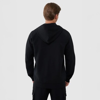 Bluza męska 4F 4FWSS25TSWSM1537 – rozpinana z kapturem, kolor jednolity, dwie kieszenie zapinane na zamek