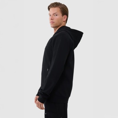 Bluza męska 4F 4FWSS25TSWSM1537 – rozpinana z kapturem, kolor jednolity, dwie kieszenie zapinane na zamek