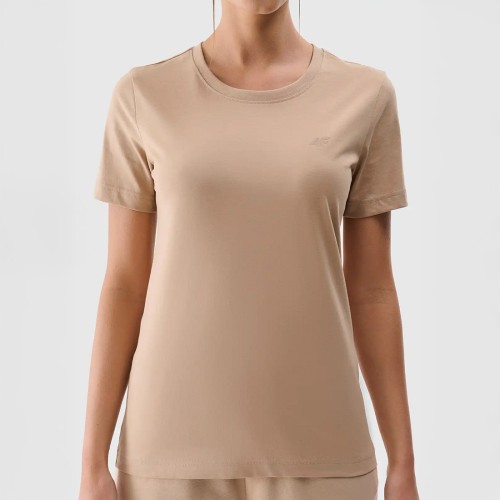 Koszulka damska 4F 4FWMM00TTSHF2356 – bawełniana, krótki rękaw, regularny krój, okrągły dekolt.