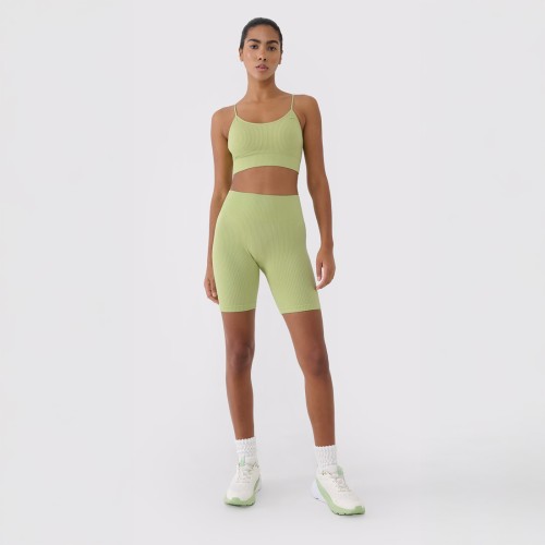 Legginsy kolarki damskie 4F z wysokim stanem i technologią 4FDry – idealne na trening.