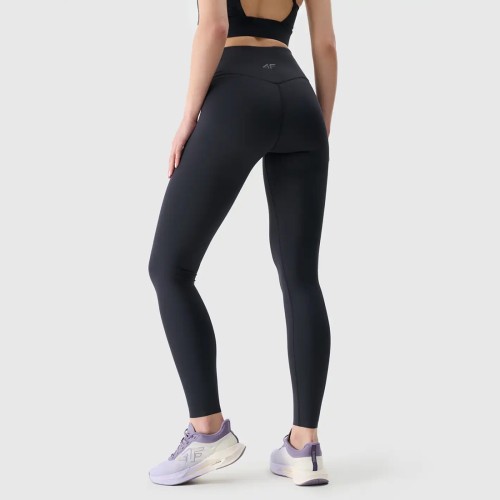 Damskie legginsy treningowe 4F z wysokim stanem i technologią 4FDry.
