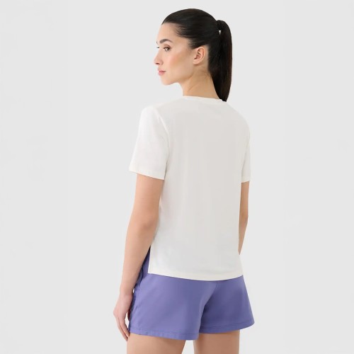 Damska koszulka treningowa 4F, oversize, szybkoschnąca, luźny krój, technologia 4FDry.