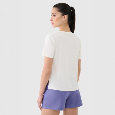 Damska koszulka treningowa 4F, oversize, szybkoschnąca, luźny krój, technologia 4FDry.